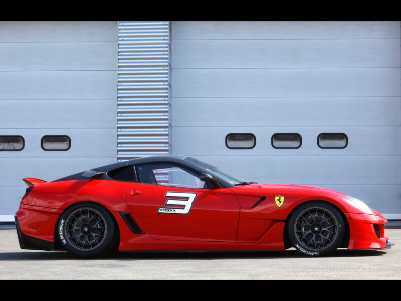 Red Ferrari 599XX race car