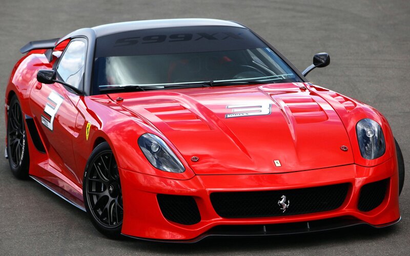 Red Ferrari 599XX race car
