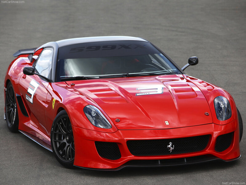 Red Ferrari 599XX race car