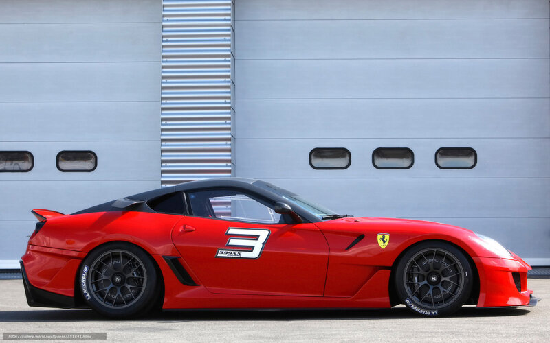 Red Ferrari 599XX race car