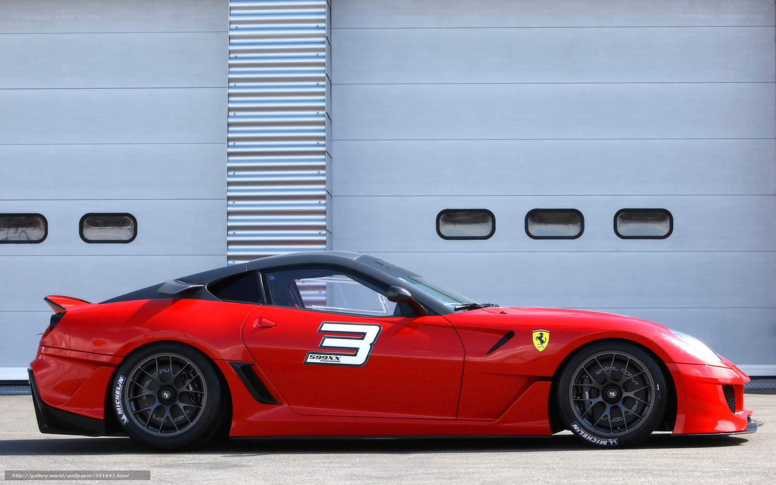 Red Ferrari 599XX race car