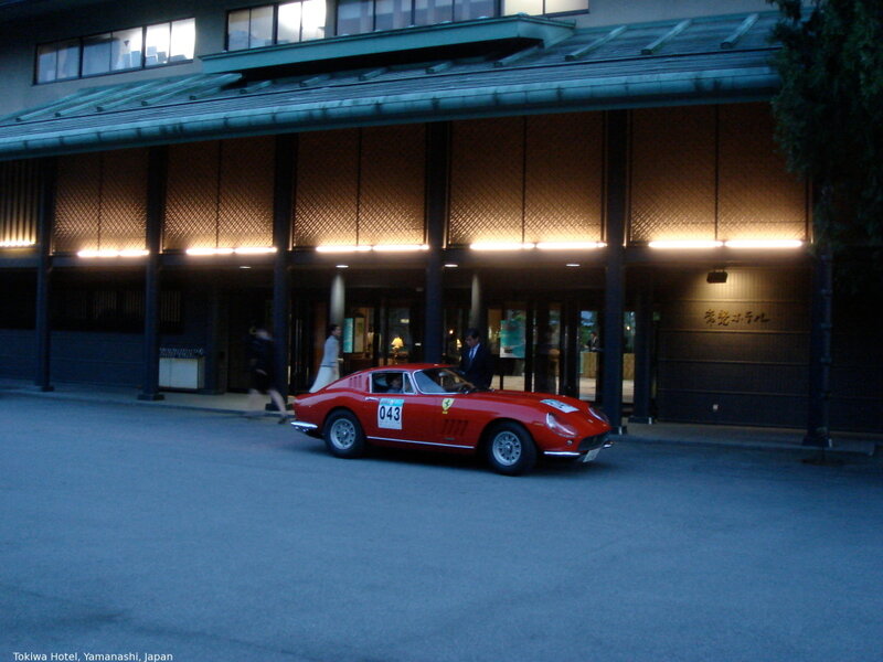 Red Ferrari at Tokiwa Hotel