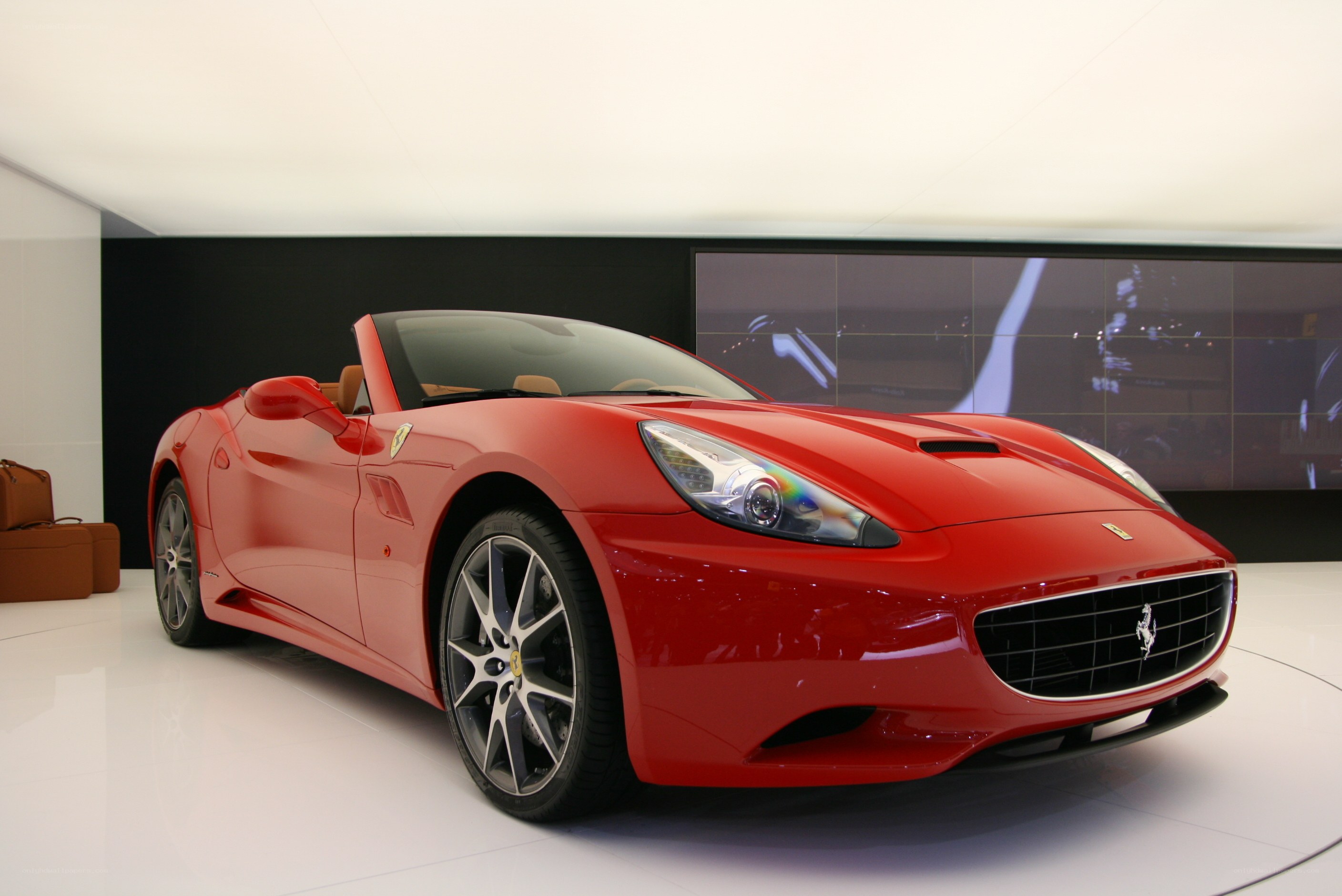 Red Ferrari Cabriolet Display