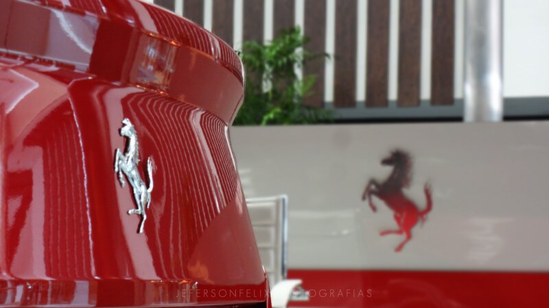 Red Ferrari Car — Clean