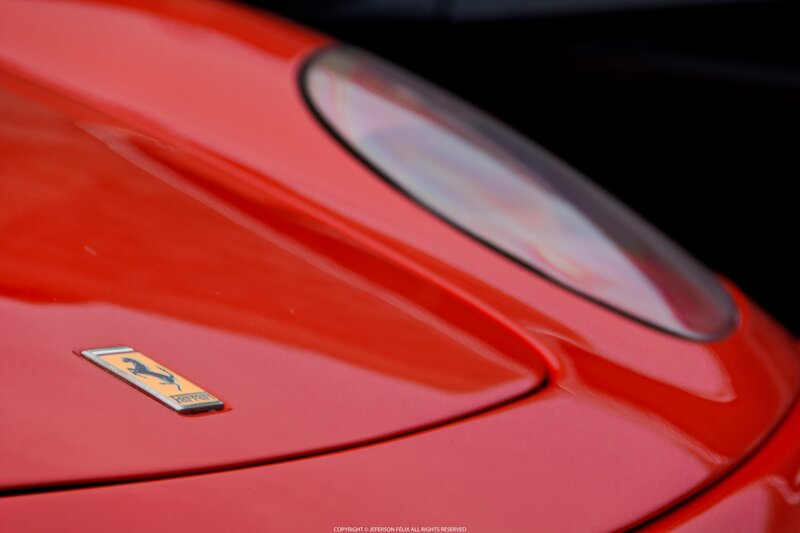 Red Ferrari Car — Dramatic, Photograph, Car Emblem