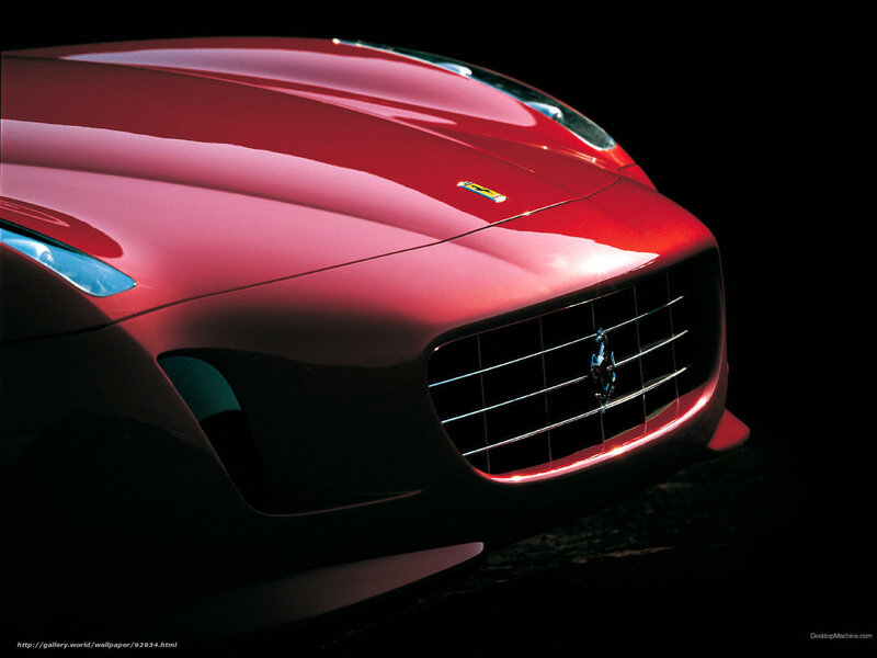 Red Ferrari Car — Dramatic, Photograph, Grille