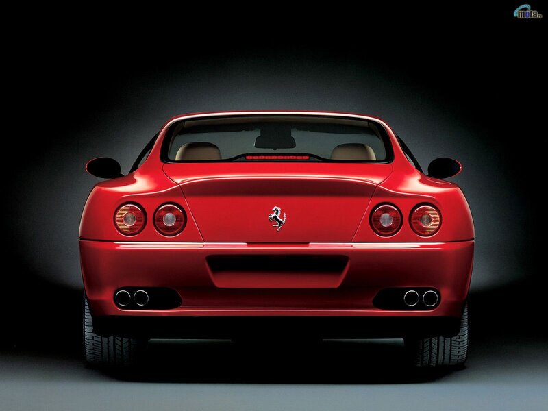 Red Ferrari Car — Dramatic, Photograph, Taillights