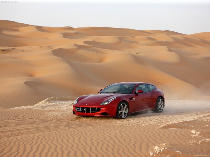 Red Ferrari Car — Dynamic, Afternoon, Photograph