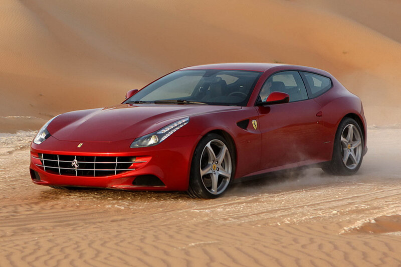 Red Ferrari Car — Dynamic, Afternoon