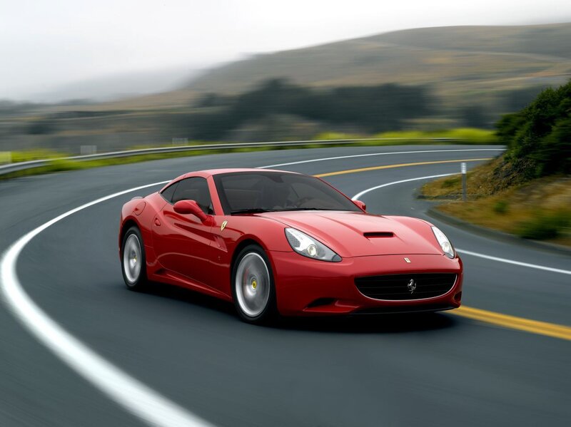 Red Ferrari Car — Dynamic, Photograph