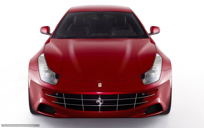 Red Ferrari Car — Neutral, Photograph, Headlights