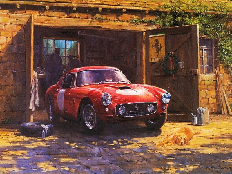 Red Ferrari Car — Serene, Afternoon