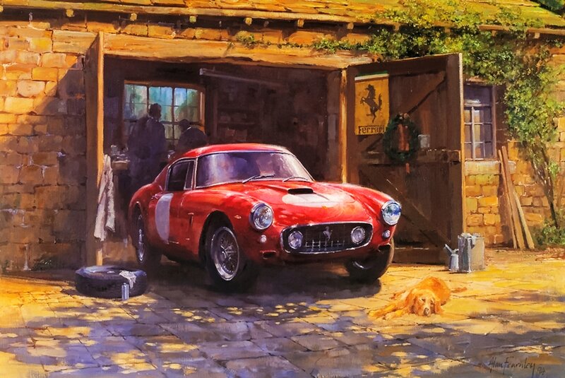 Red Ferrari Car — Serene