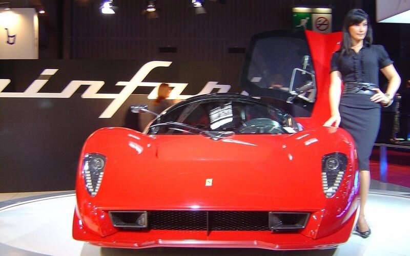 Red Ferrari Car — Showroom