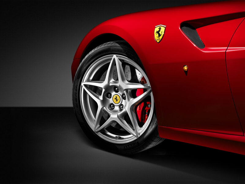 Red Ferrari Car Wheel