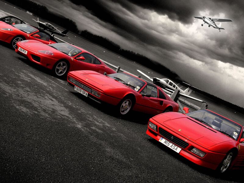 Red Ferrari Cars