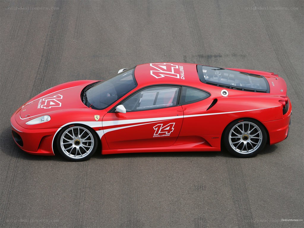 Red Ferrari Challenge car