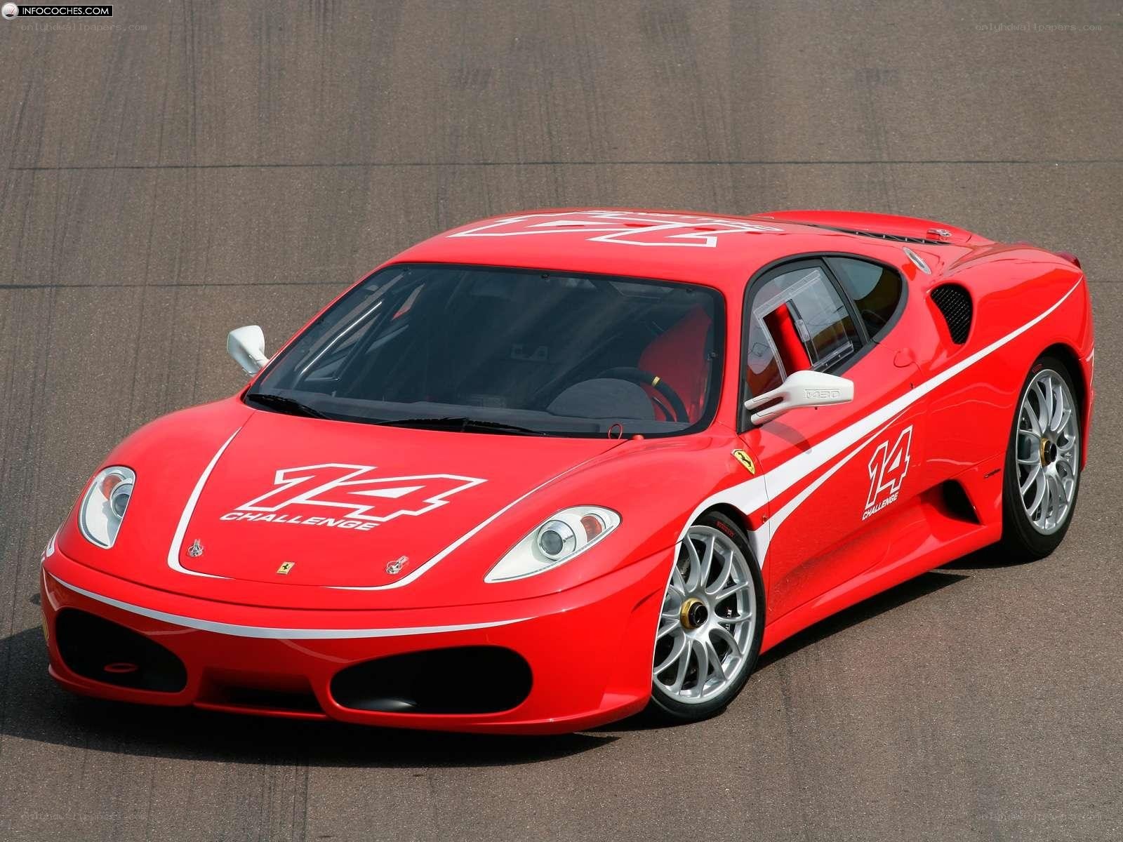 Red Ferrari Challenge car