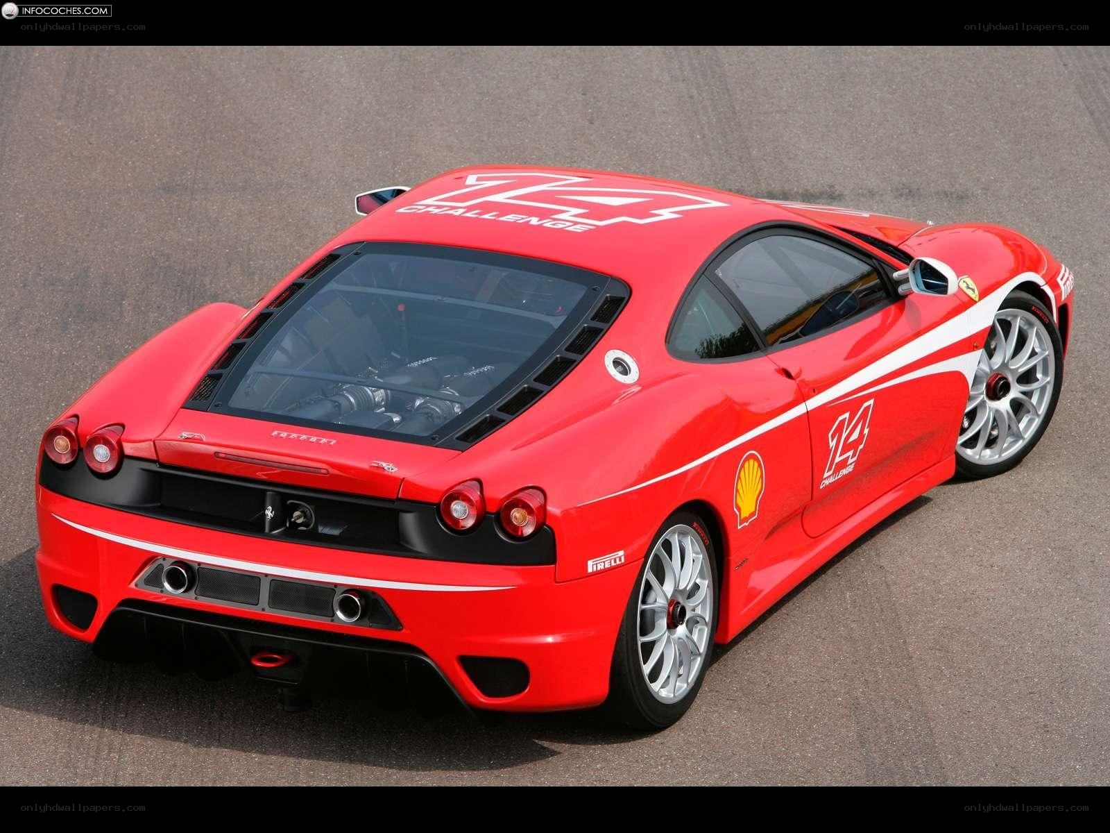 Red Ferrari Challenge car