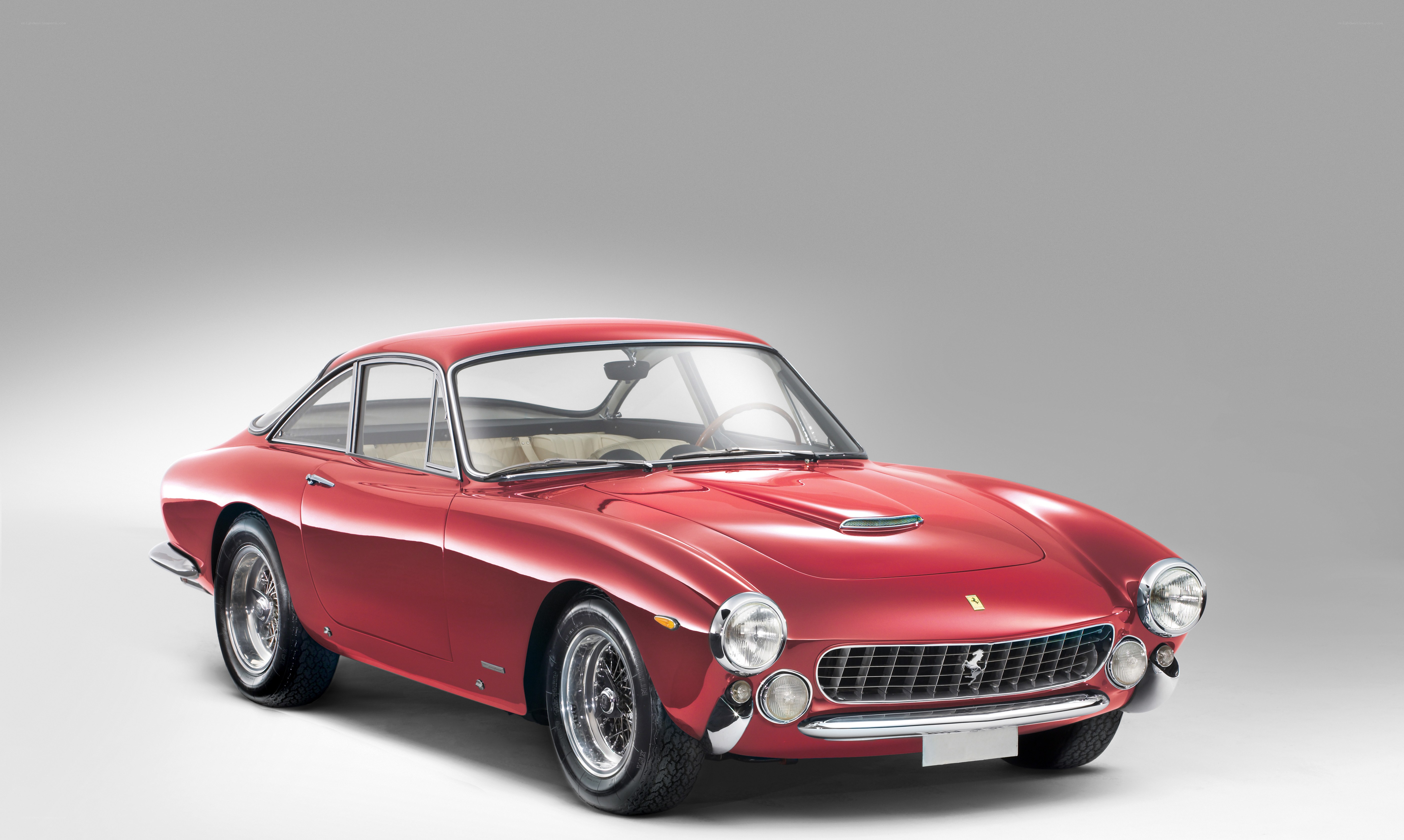 Red Ferrari classic car