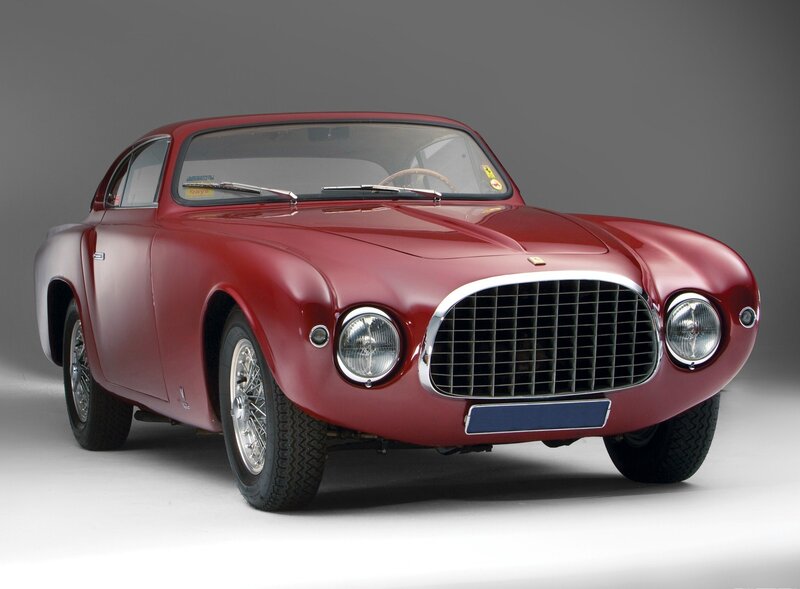 Red Ferrari classic car