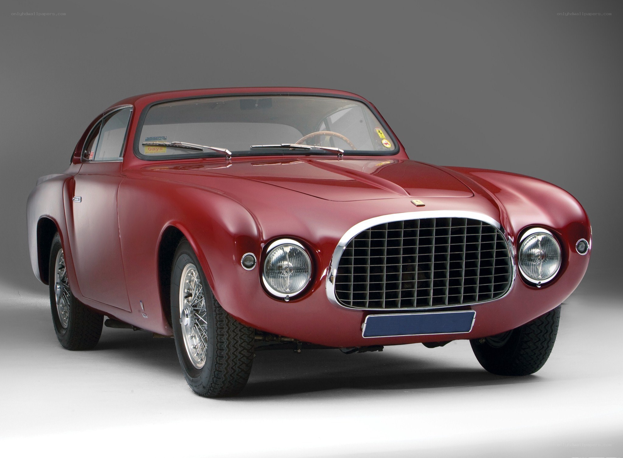 Red Ferrari classic car