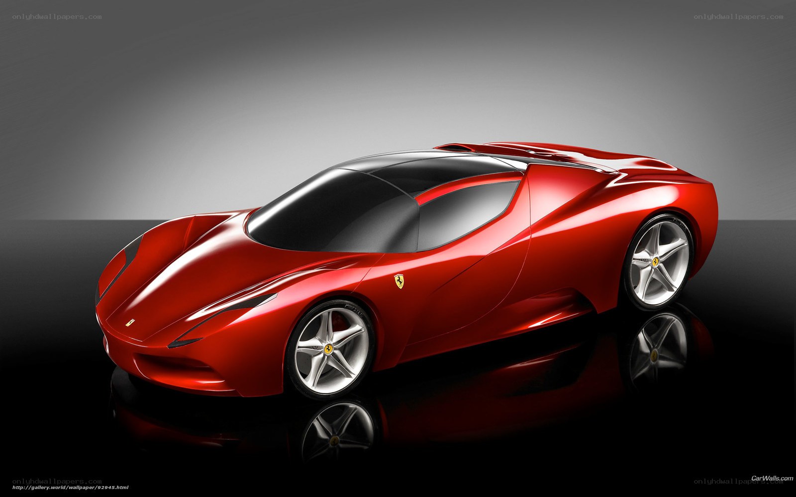 Red Ferrari concept car