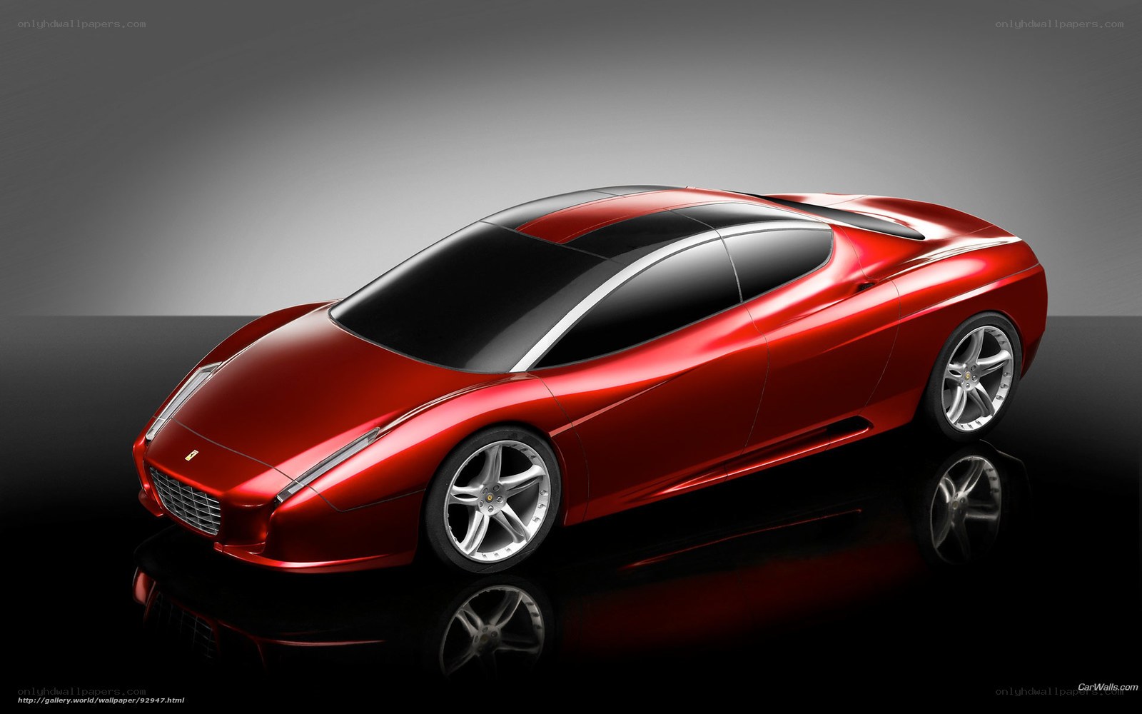 Red Ferrari concept car