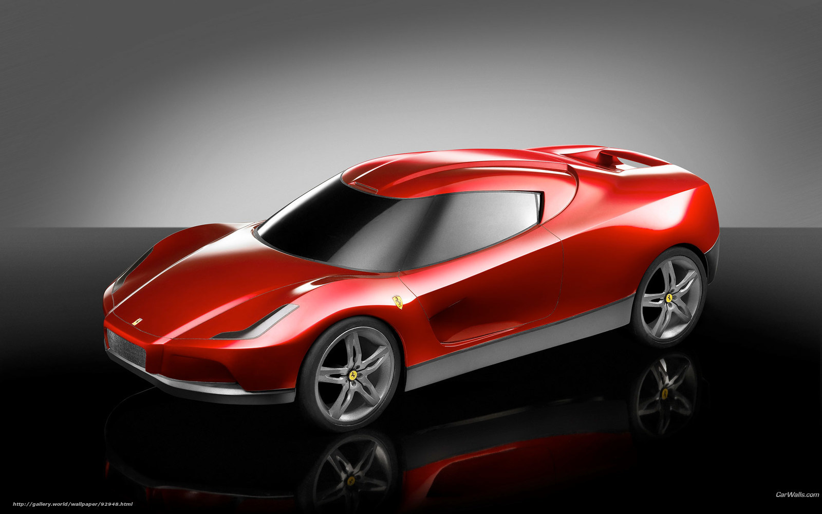 Red Ferrari concept car