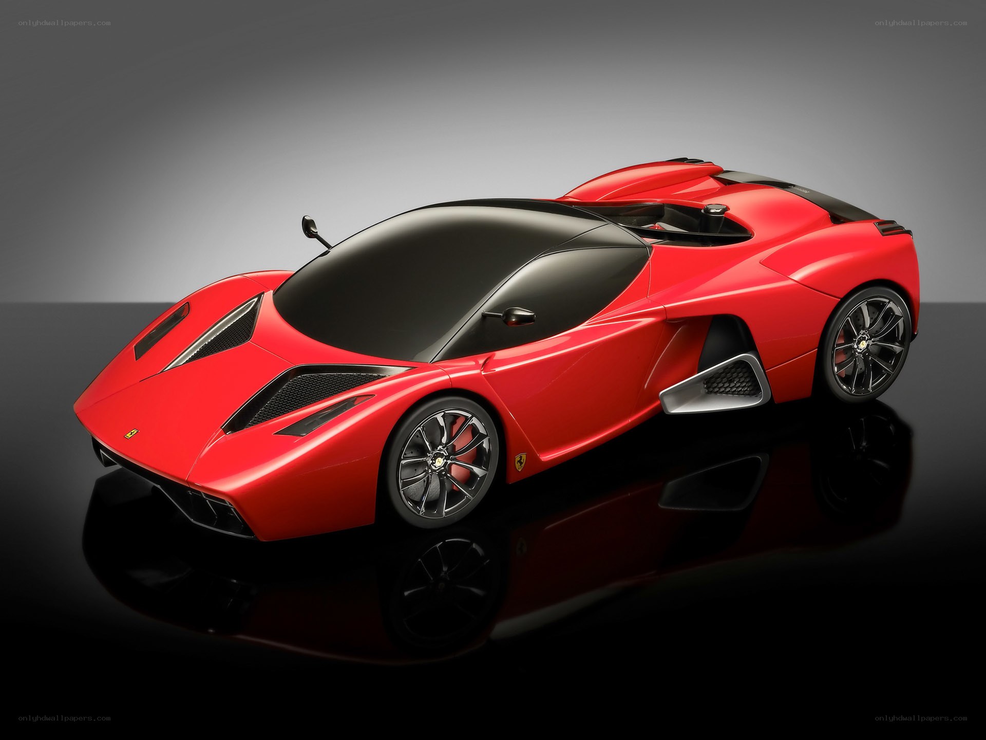 Red Ferrari concept car