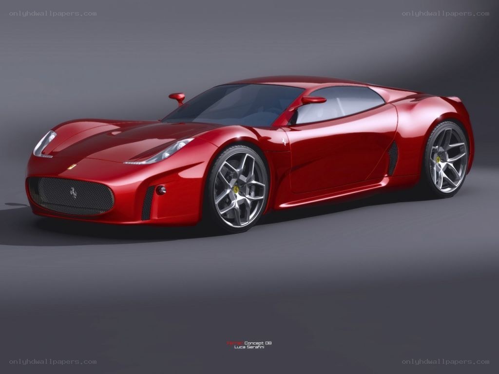 Red Ferrari Concept Car
