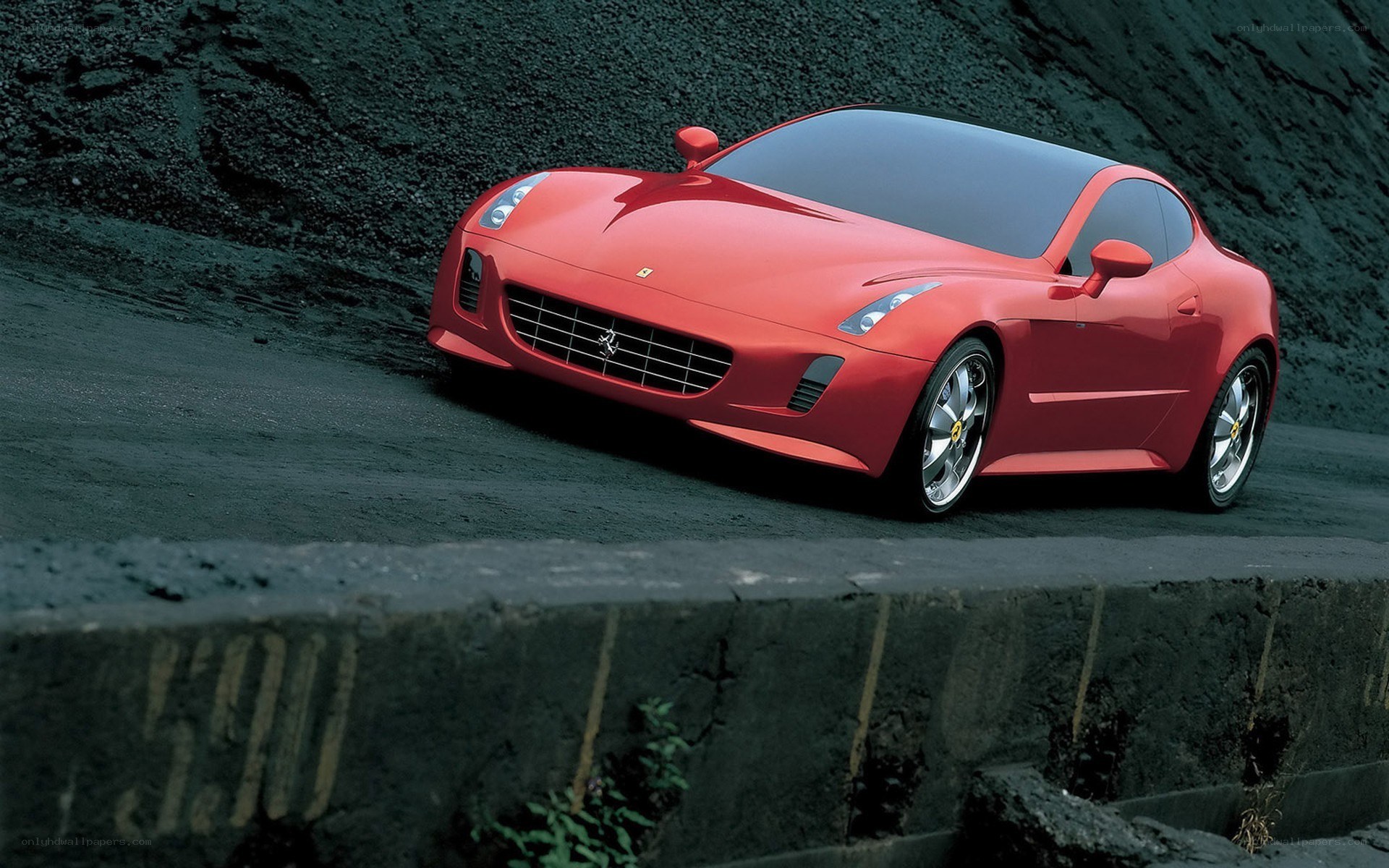 Red Ferrari concept car