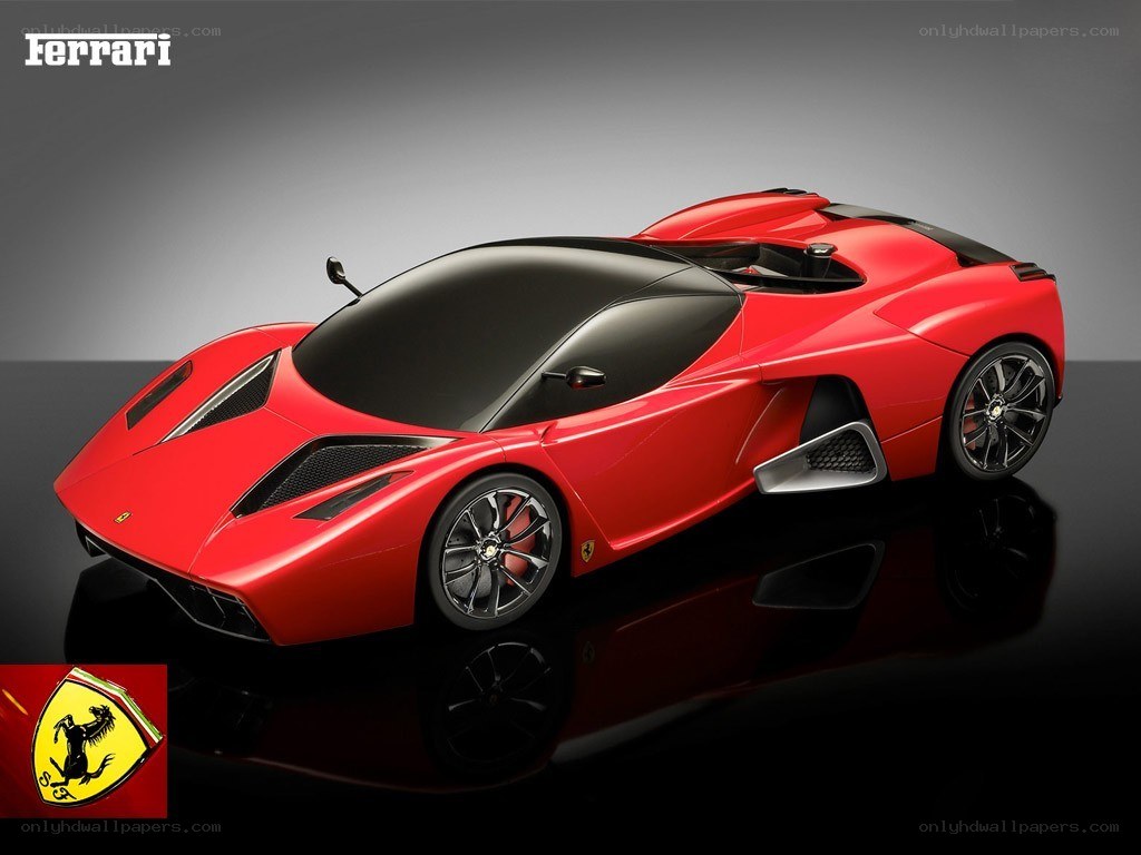 Red Ferrari concept car