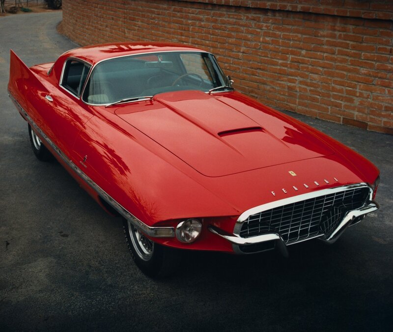 Red Ferrari concept car