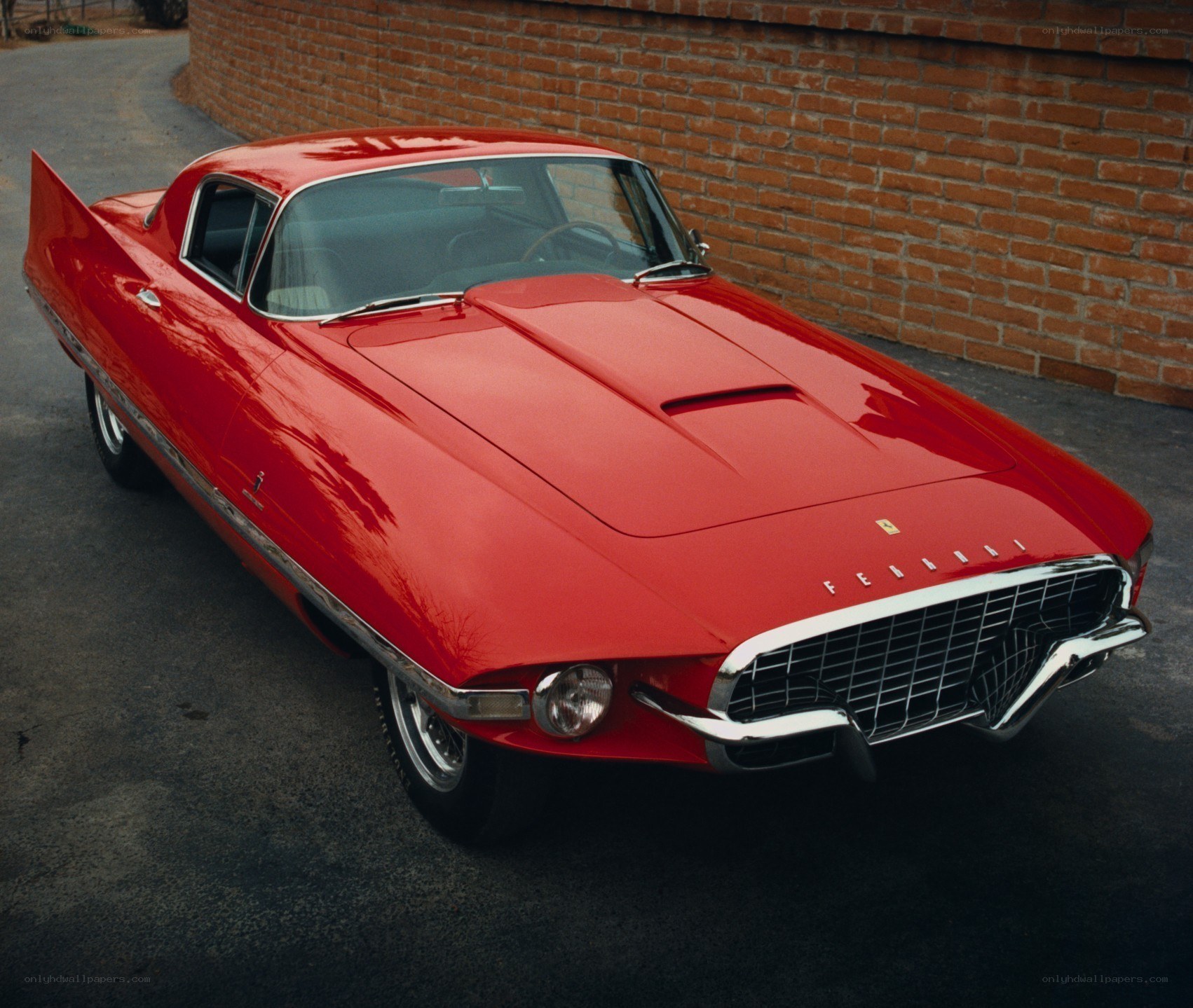 Red Ferrari concept car