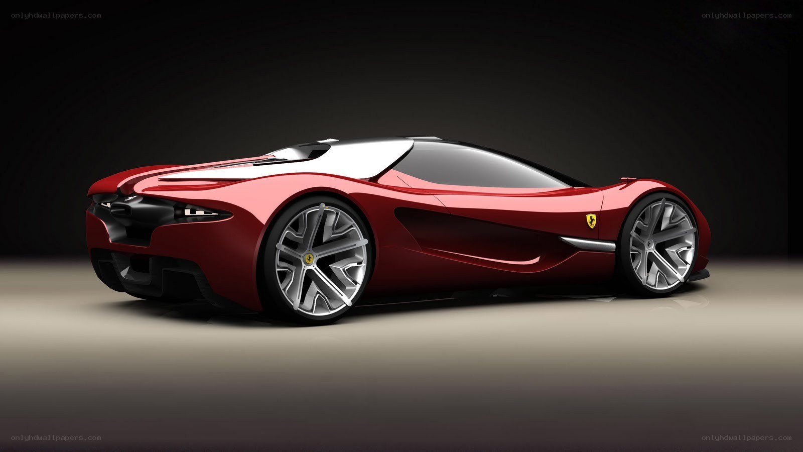 red ferrari concept car