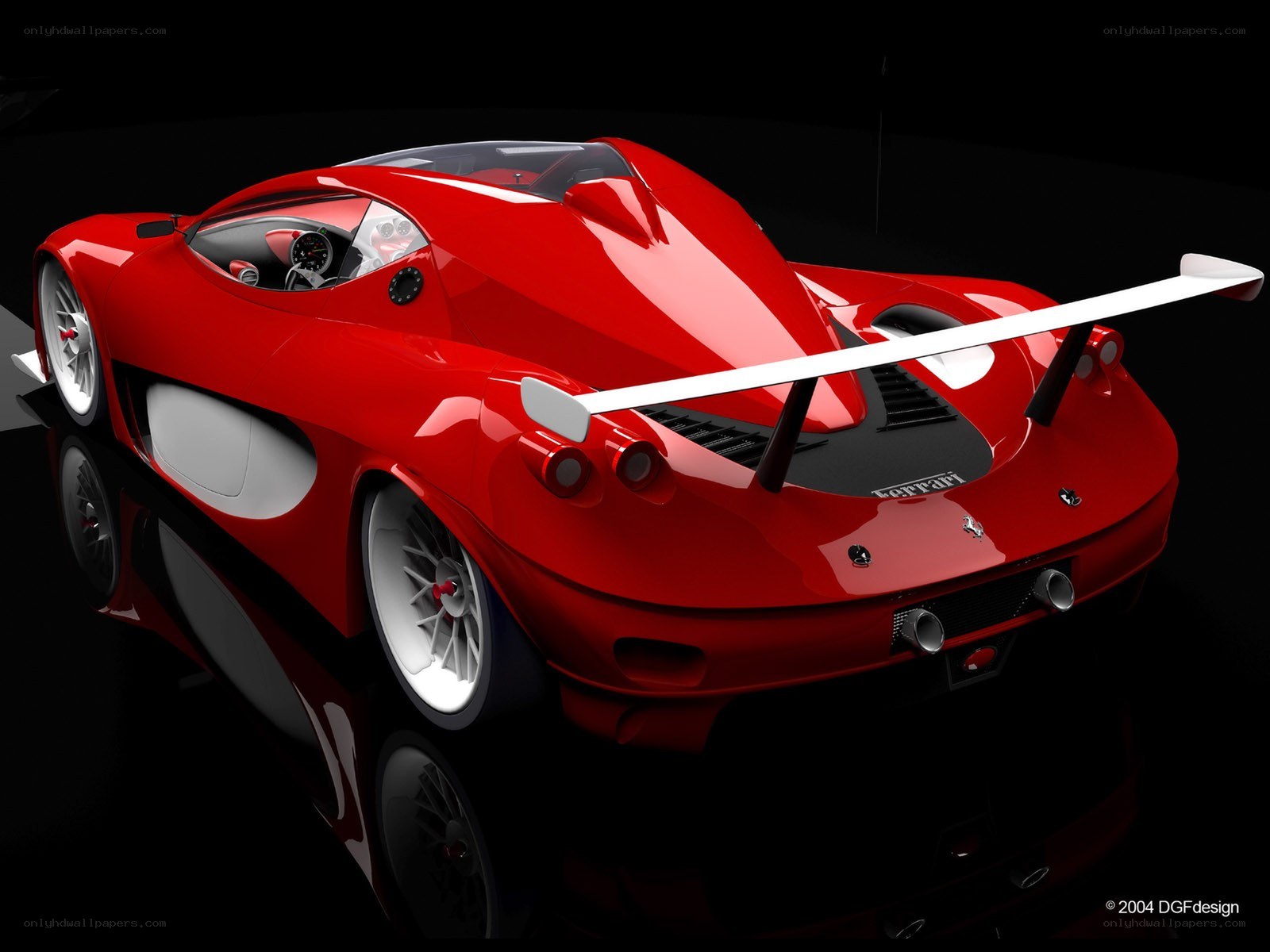 Red Ferrari concept car