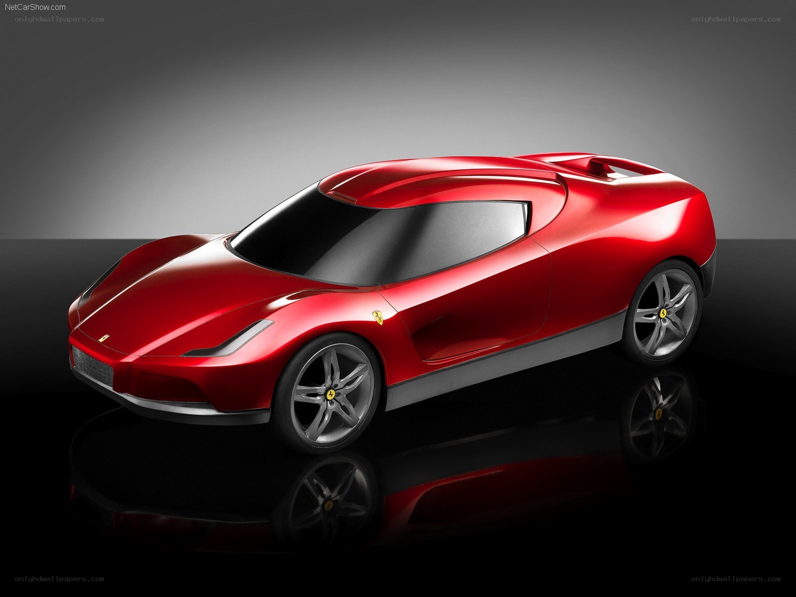 Red Ferrari concept car