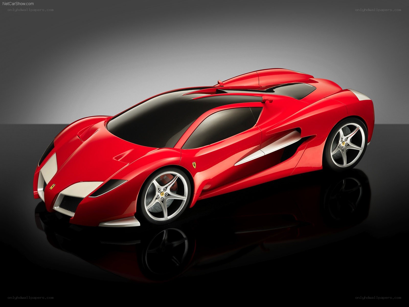 Red Ferrari concept car