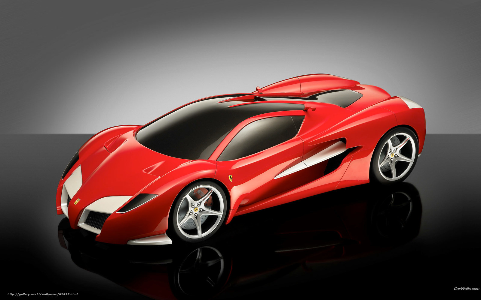 Red Ferrari concept car
