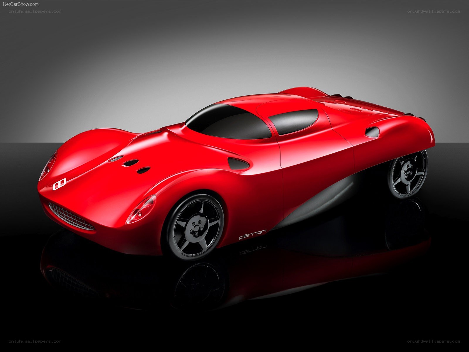 Red Ferrari concept car