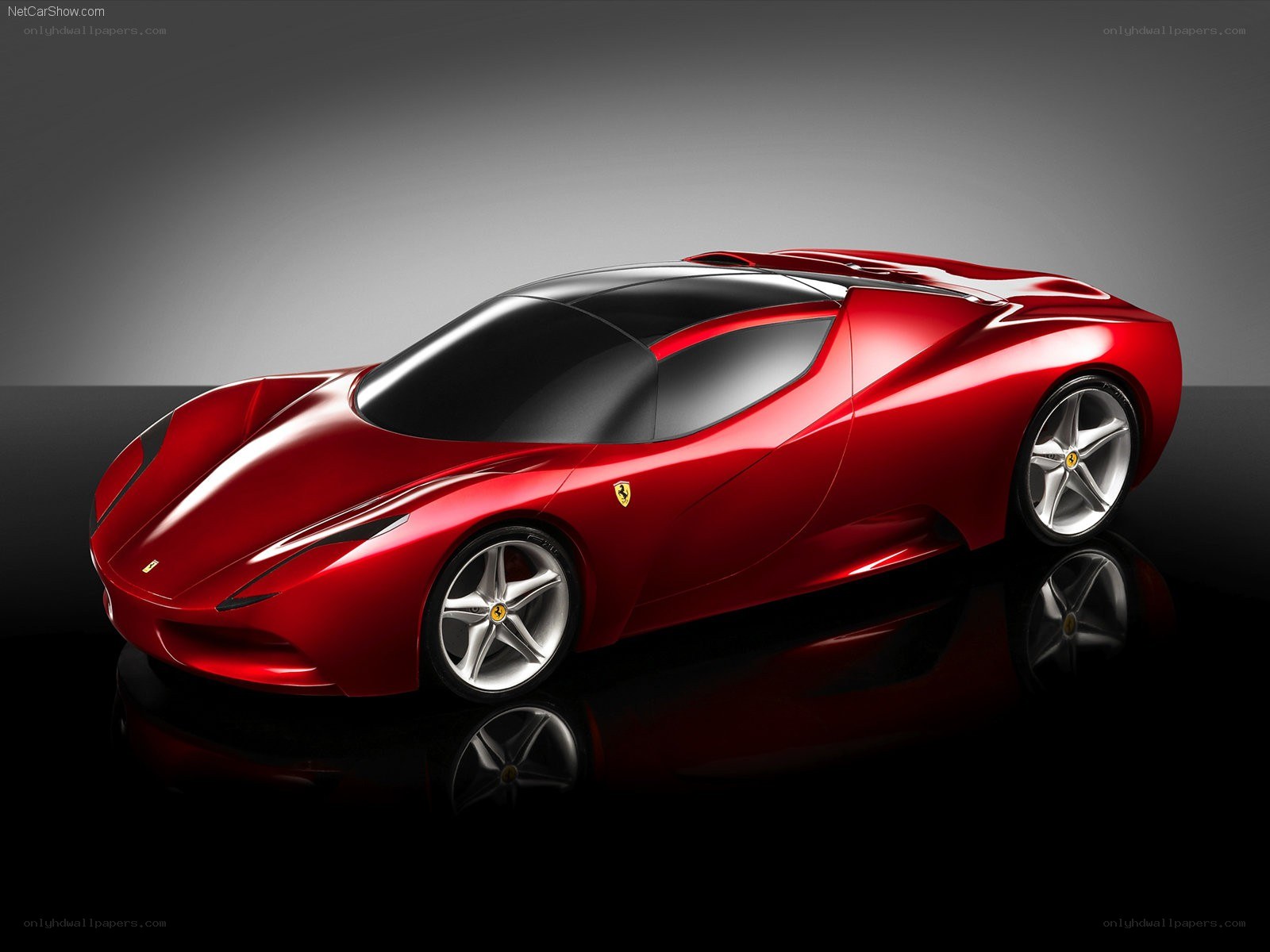 Red Ferrari concept car