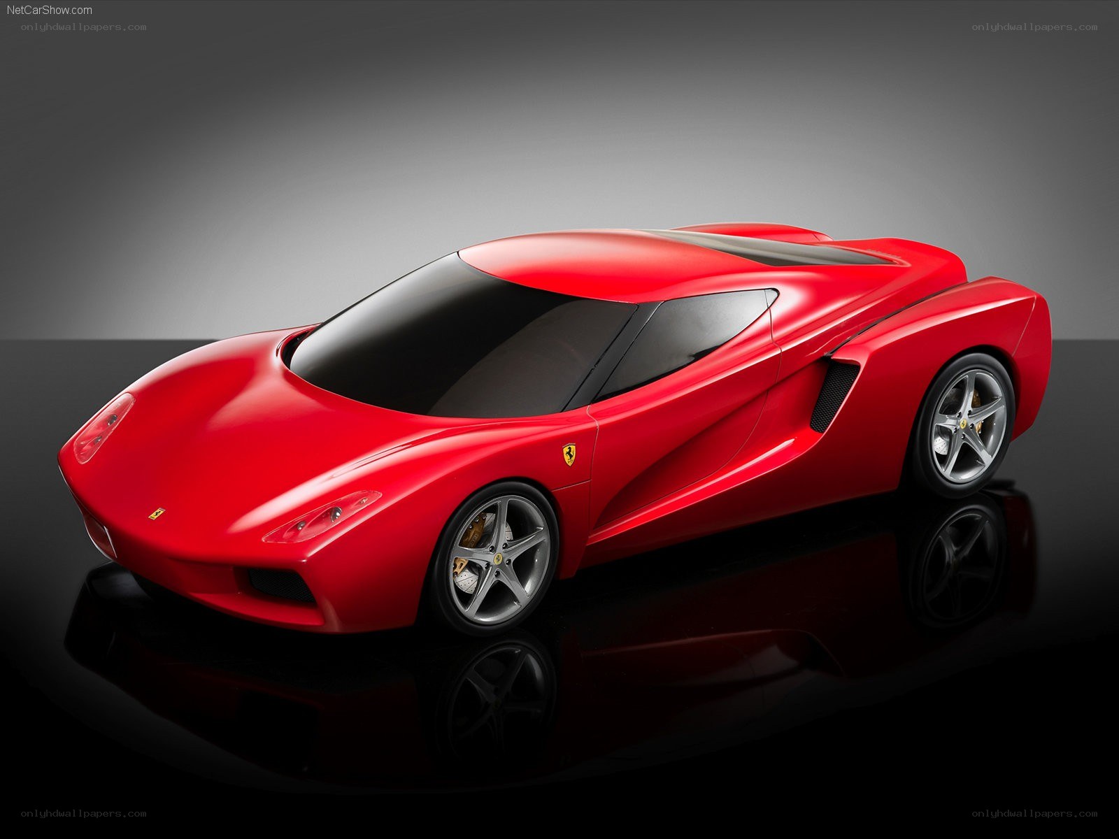 Red Ferrari concept car
