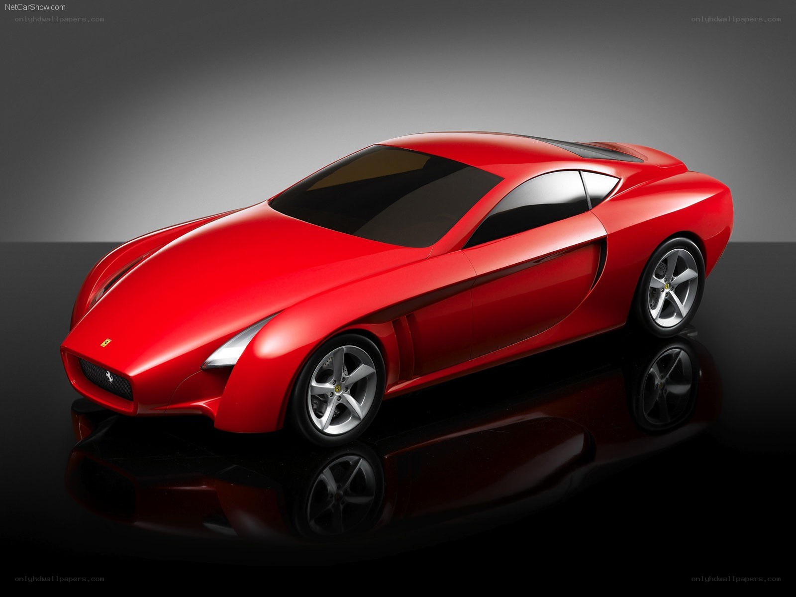 red ferrari concept car