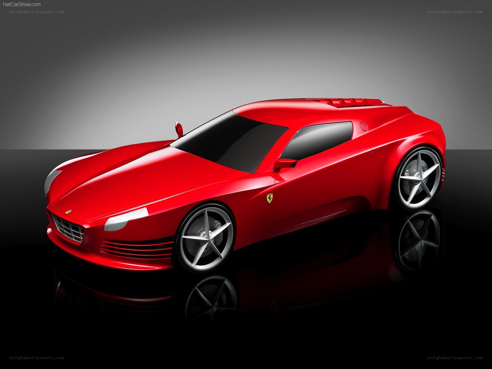 Red Ferrari concept car