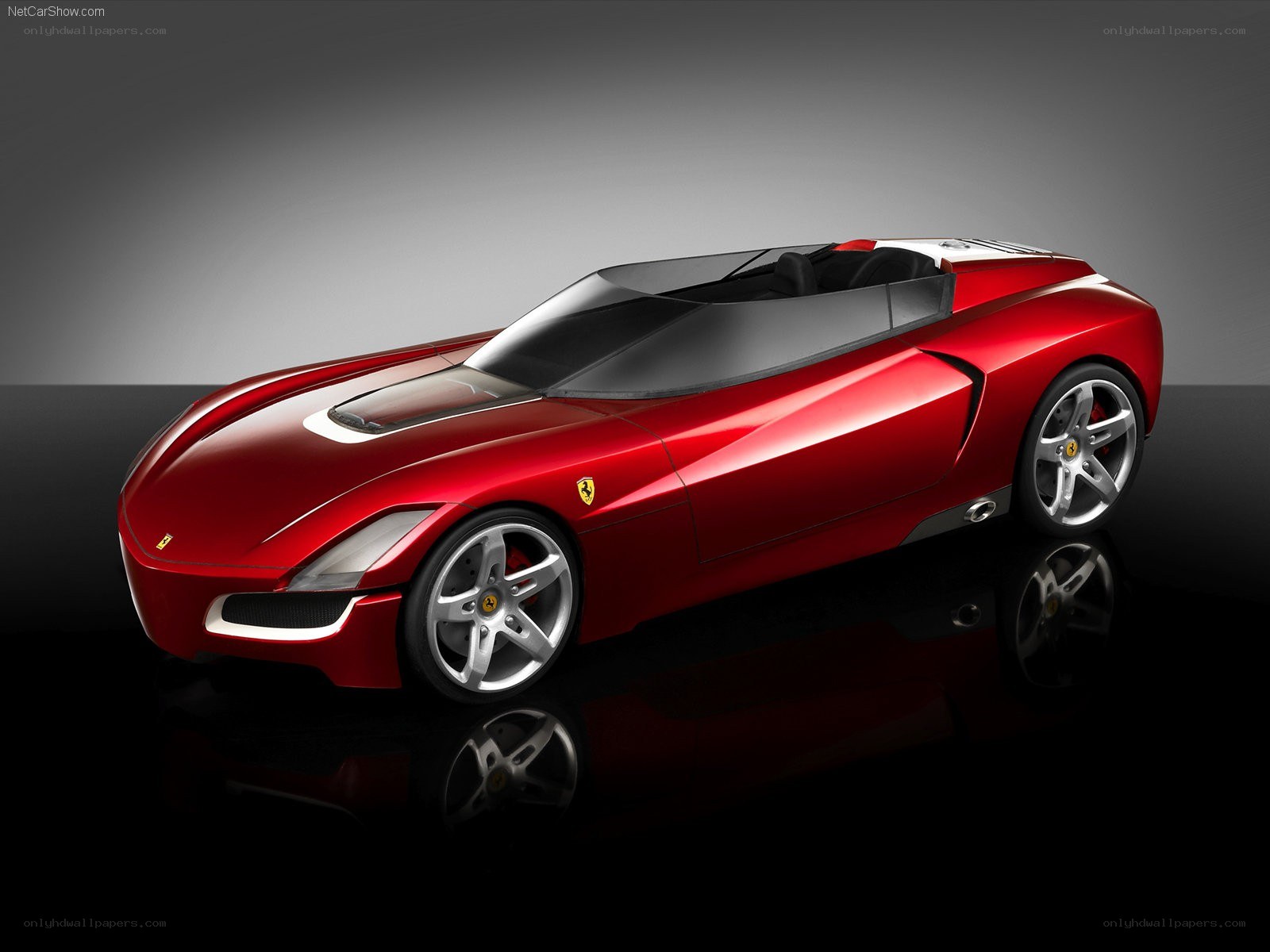 Red Ferrari concept car