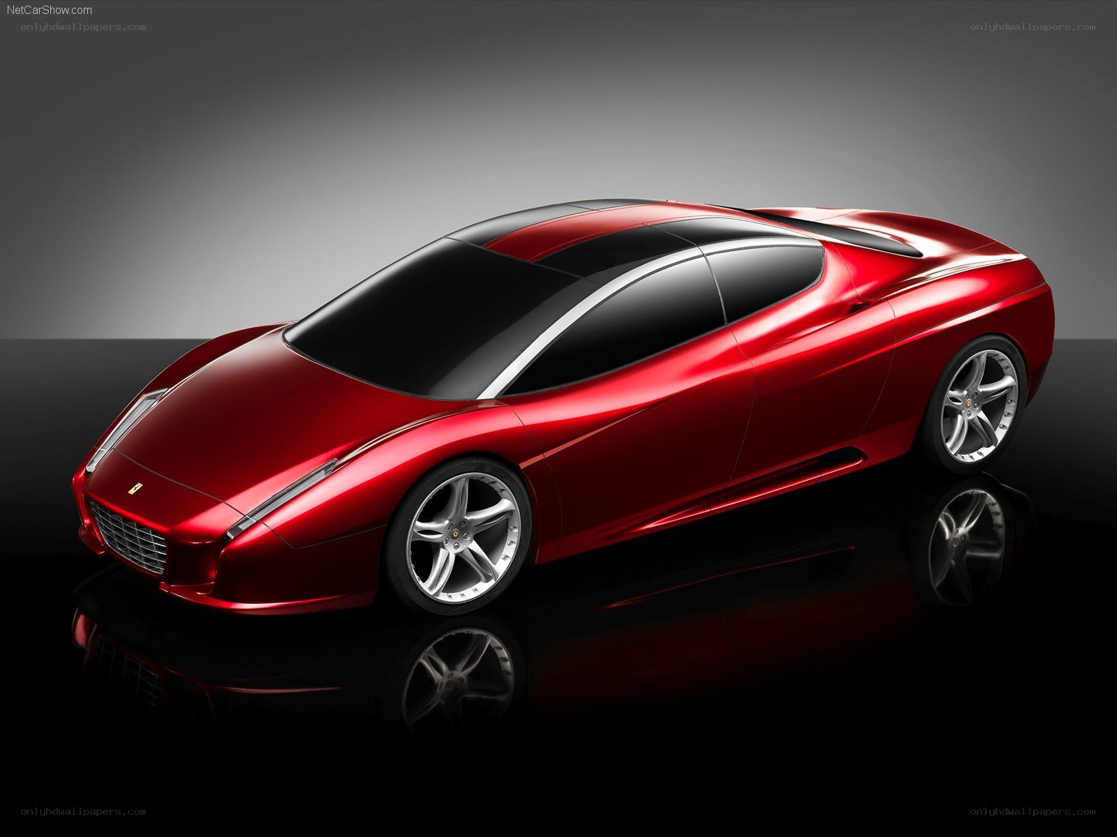 Red Ferrari concept car