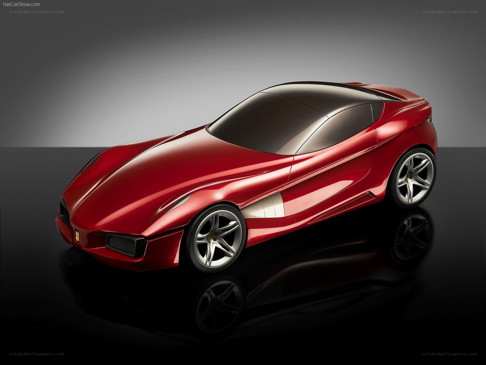 Red Ferrari concept car