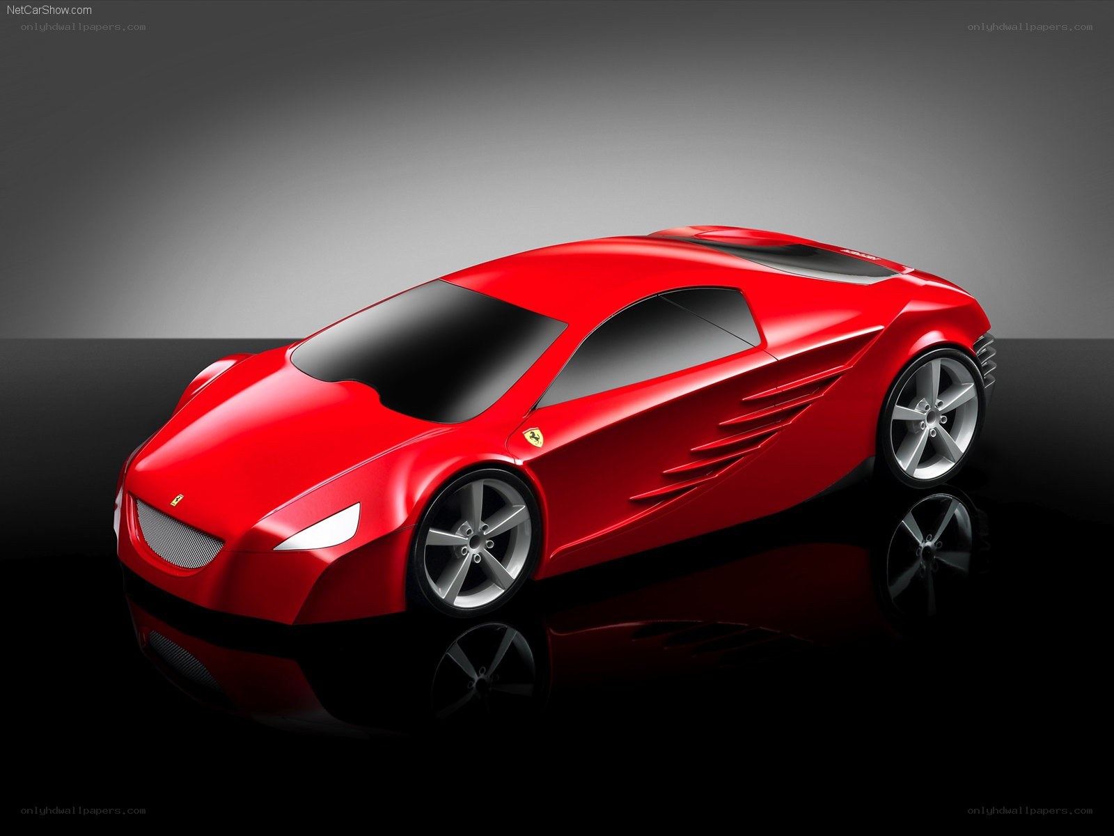 Red Ferrari concept car