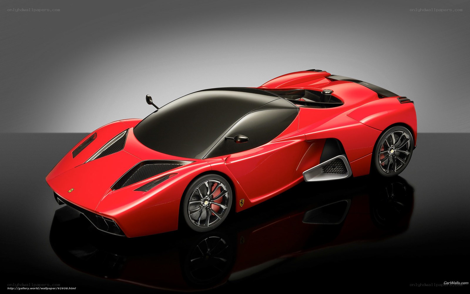 Red Ferrari concept car